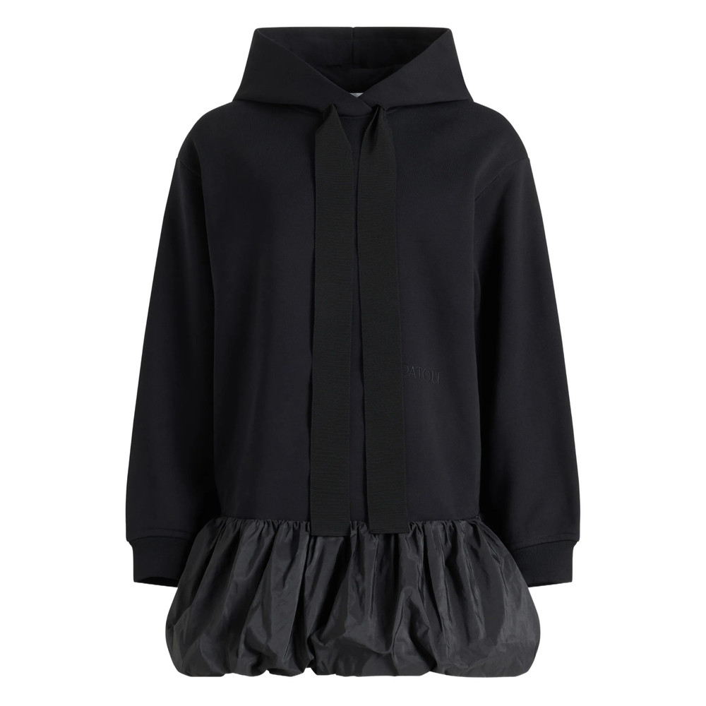 Patou Ruffle-hem Hoodie Midi Dress