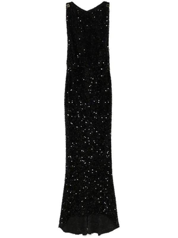 sequinned maxi dress