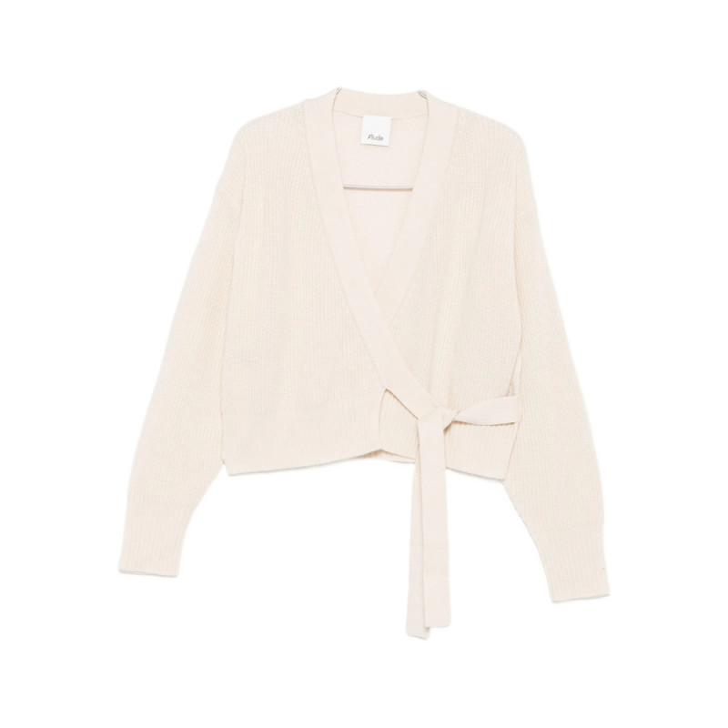 Allude Wrap-tie Cardigan