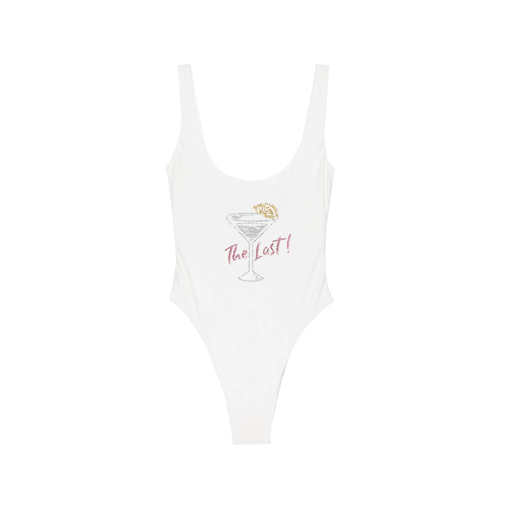 Oséree Rhinestone-embellished Scoop-neck Swimsuit