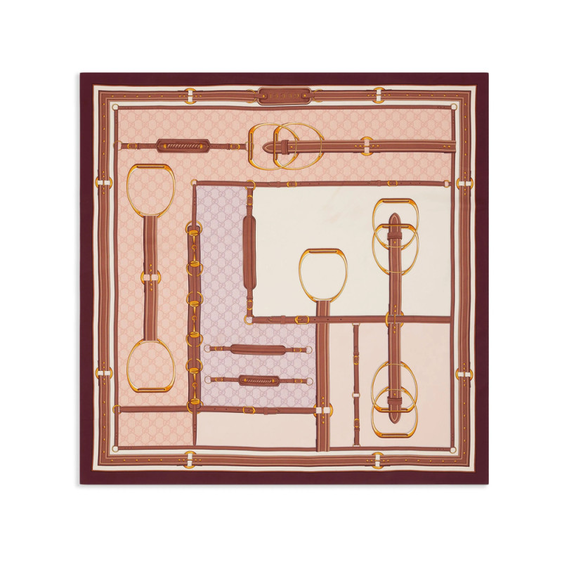 Gucci Printed Silk Scarf