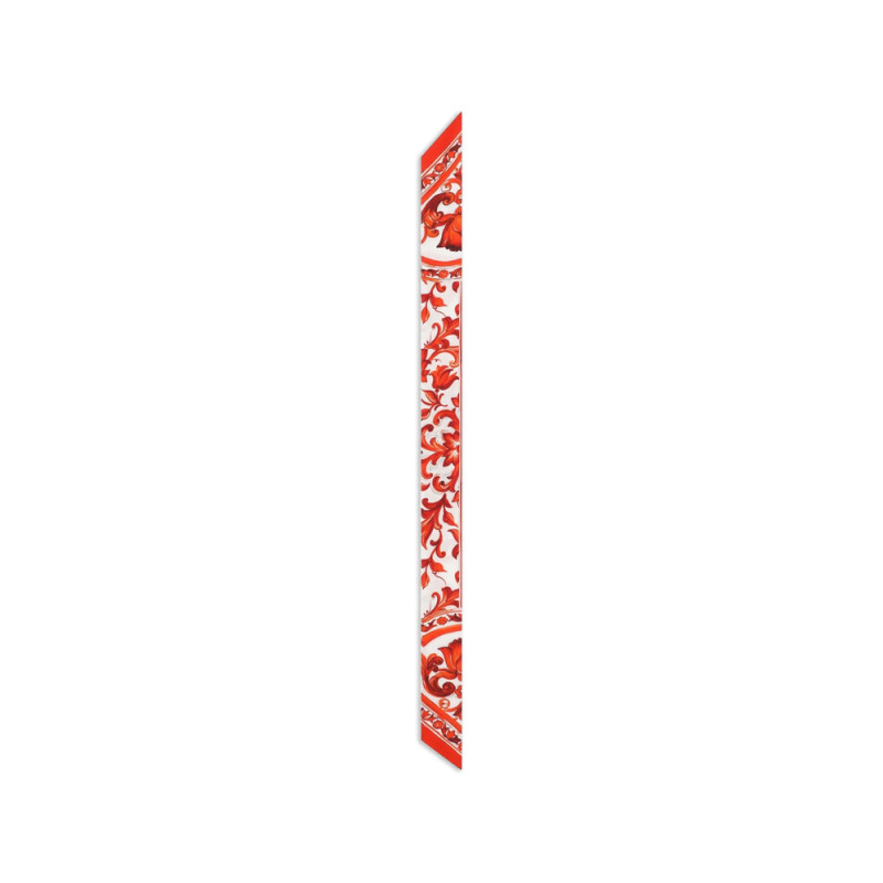 Dolce & Gabbana 6X100 Majolica-print Silk Twill Scarf