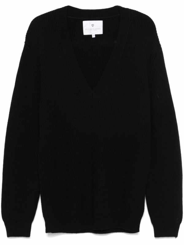 wool V-neck sweater
