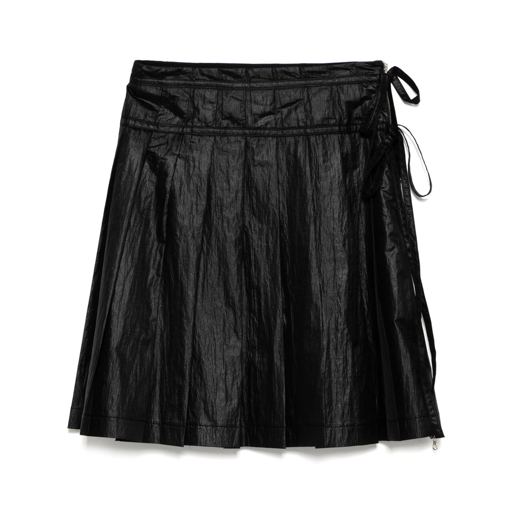 Low Classic Pleated Zipper Skirt