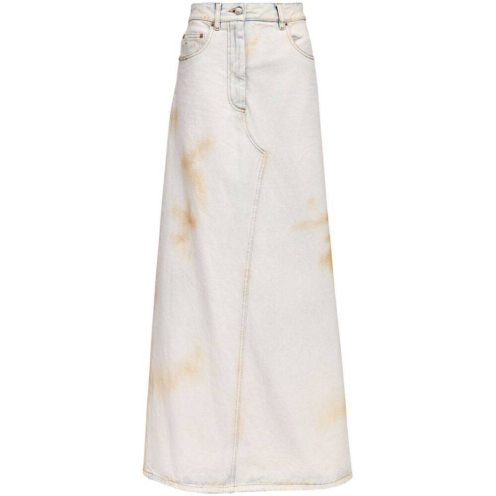 Mm6 Maison Margiela Logo-patch Midi Skirt