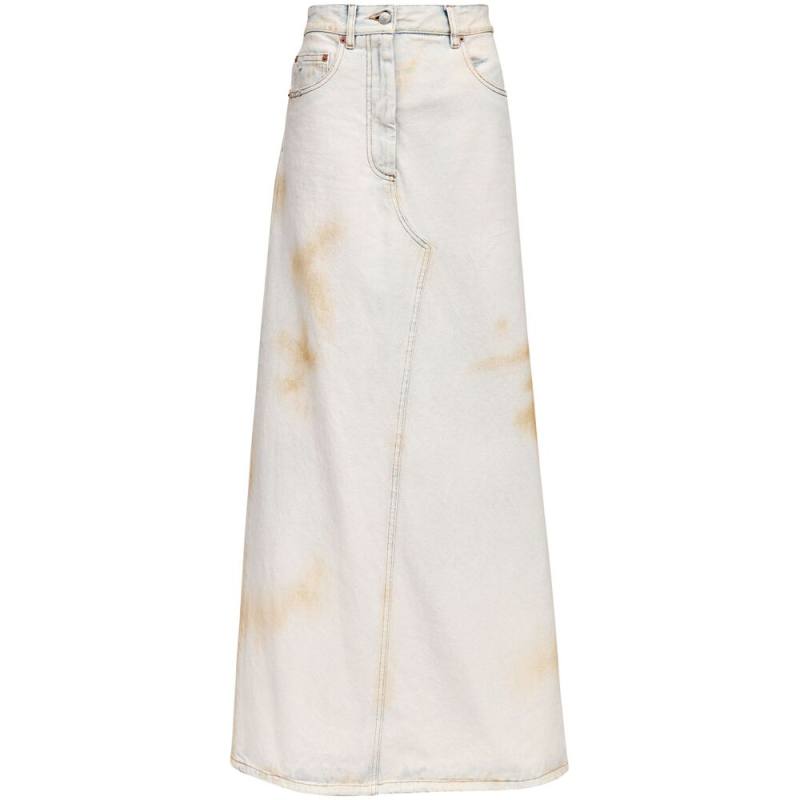 Mm6 Maison Margiela Logo-patch Midi Skirt
