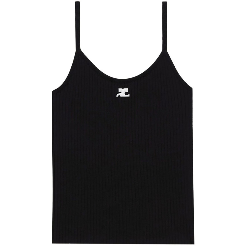 Courrèges Reedition Ribbed Tank Top