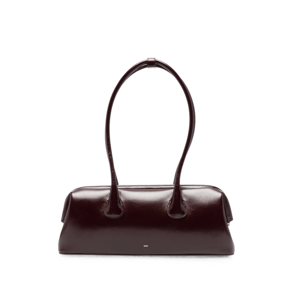 Osoi Boat Wide Leather Shoulder Bag