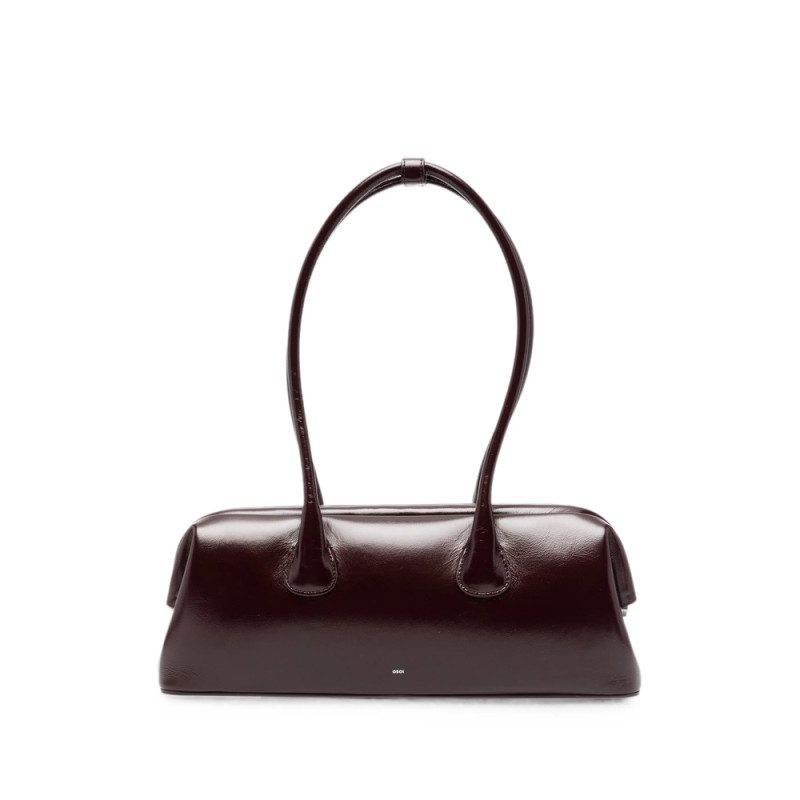 Osoi Boat Wide Leather Shoulder Bag
