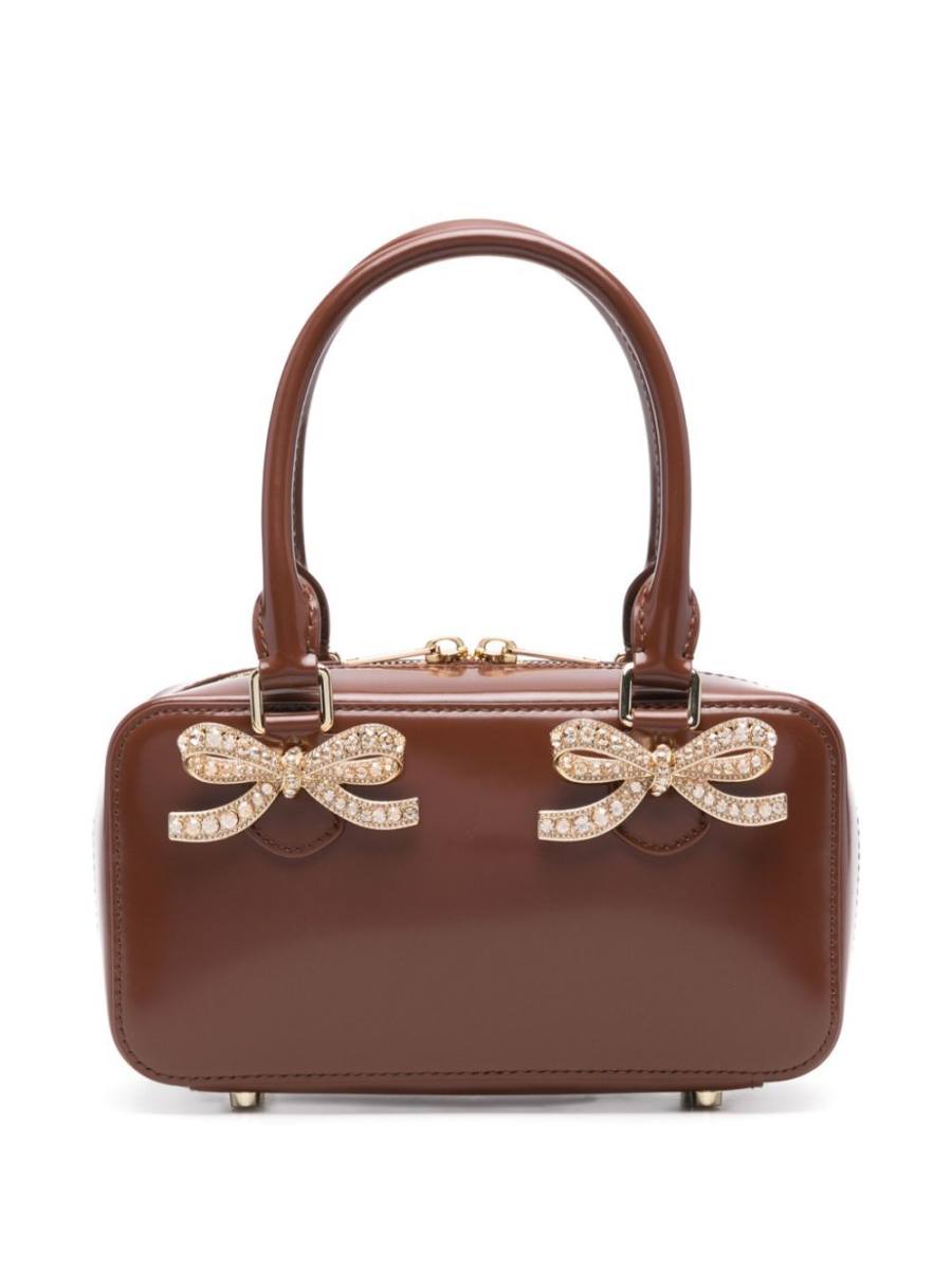 mini leather tote bag