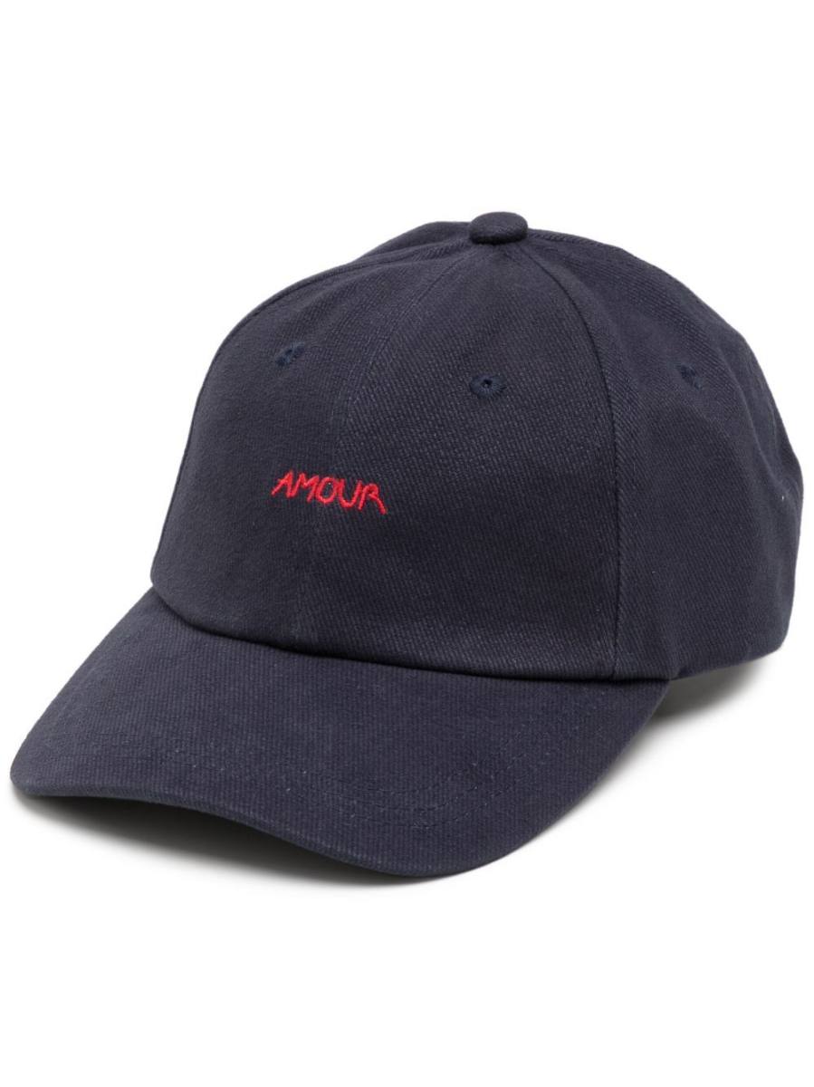 embroidered-slogan cotton cap