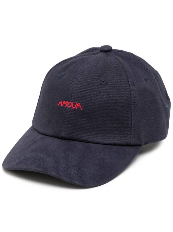 embroidered-slogan cotton cap
