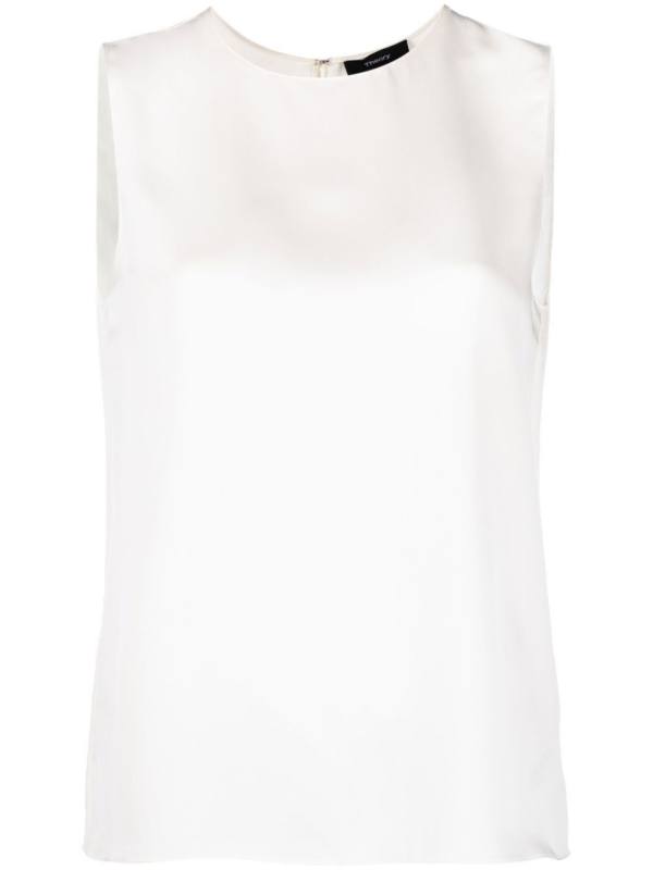 silk sleeveless-vest