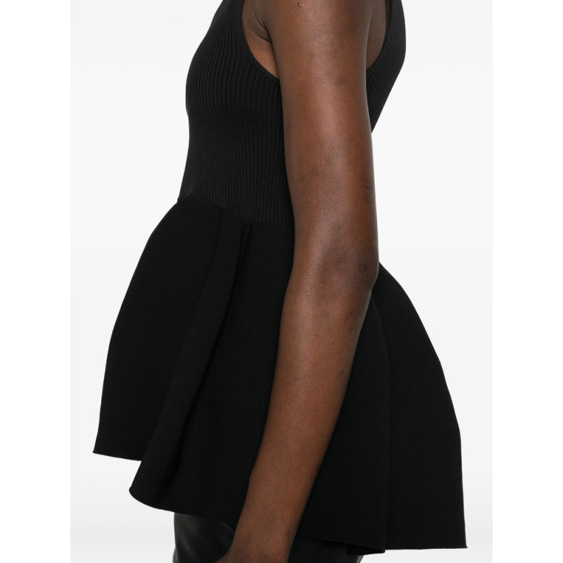 Cfcl Ribbed Flared-hem Top