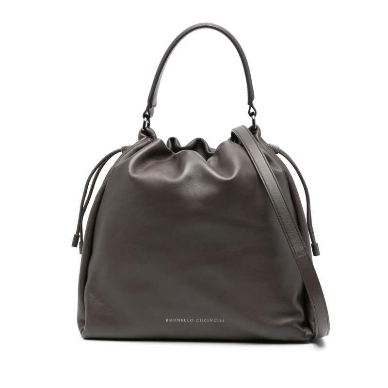 Brunello Cucinelli Leather Cross Body Bag