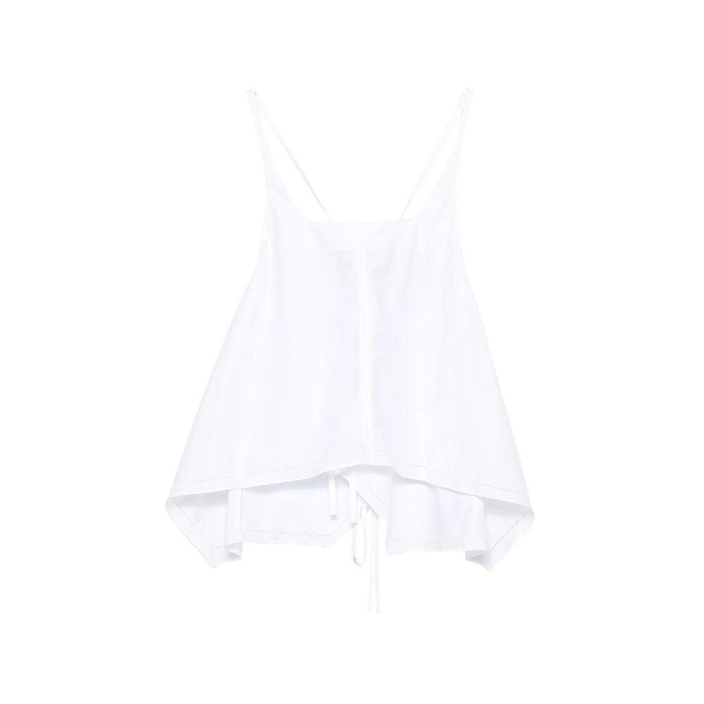 Low Classic Flared Sleeveless Top