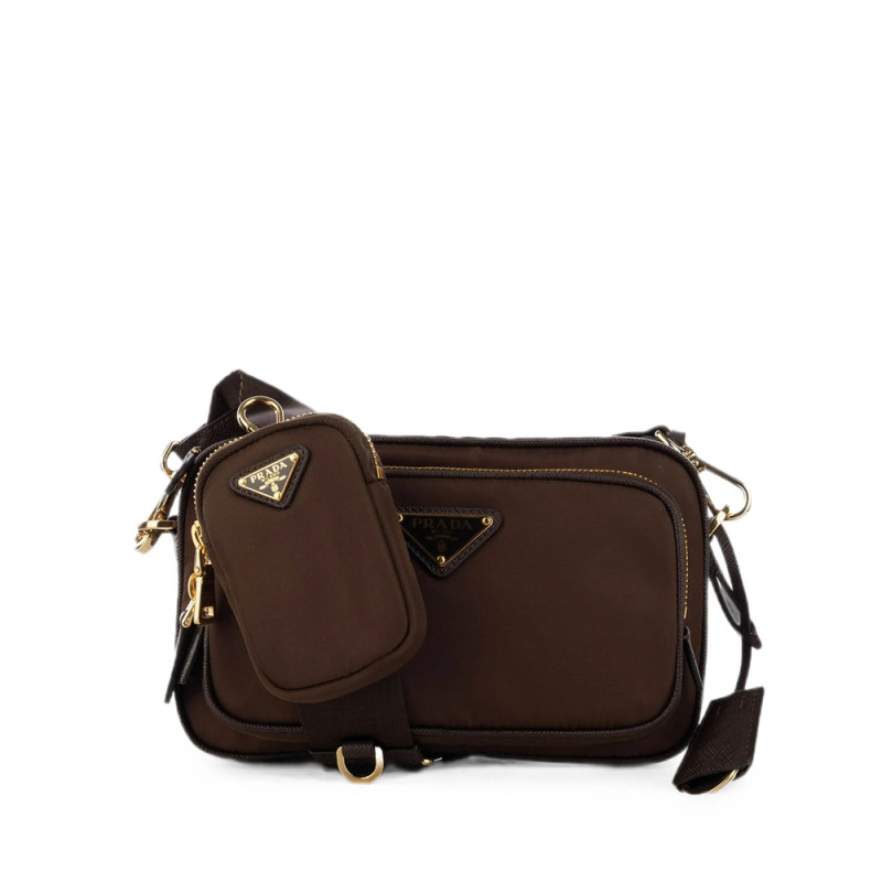 Prada Logo-plaque Shoulder Bag