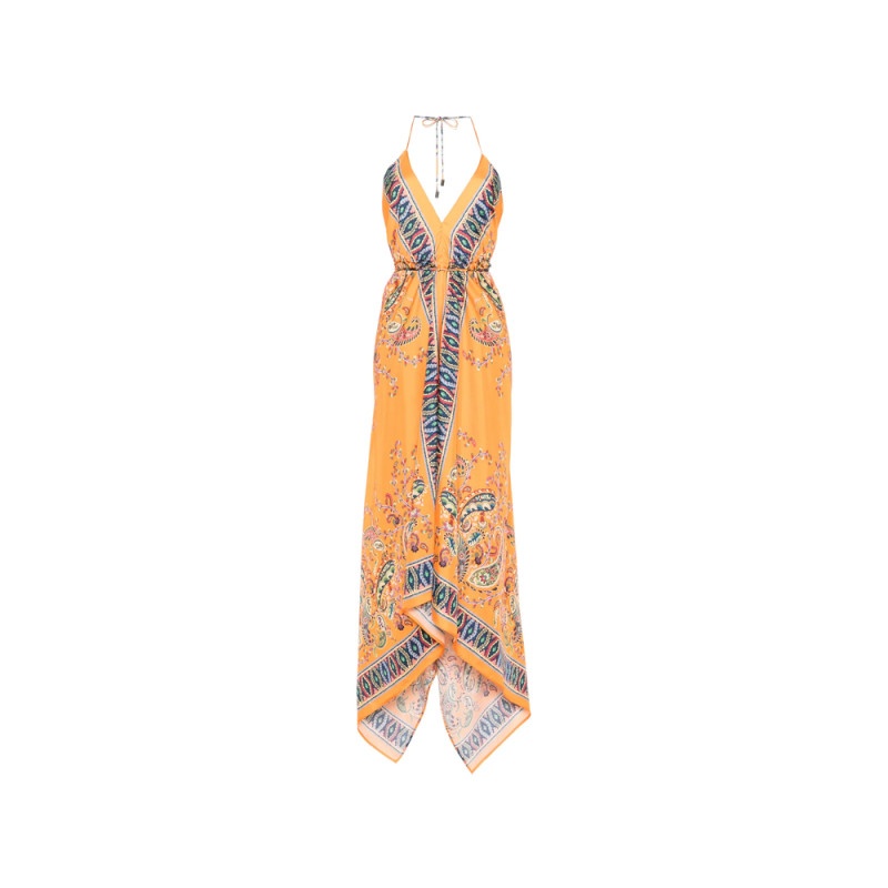 Etro Paisley Halter Midi Dress