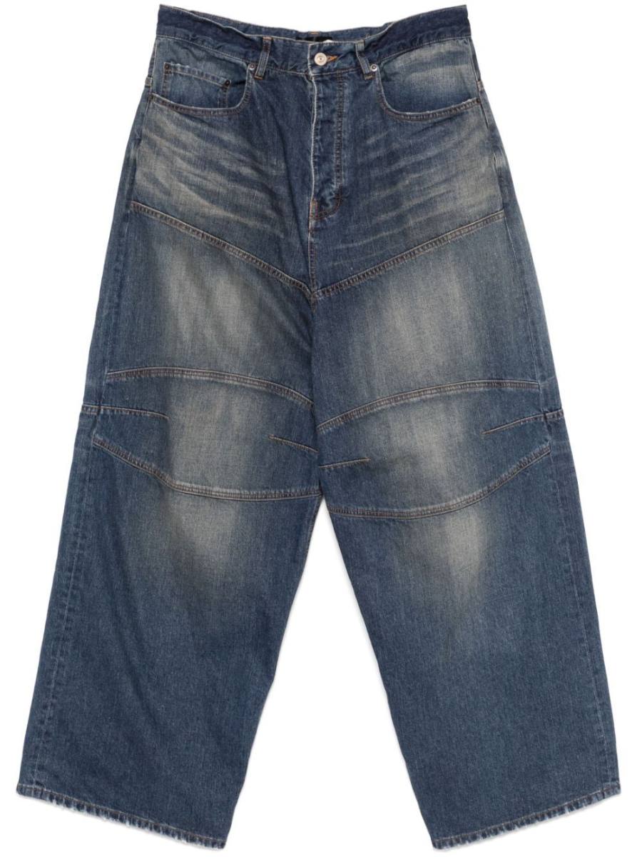 logo-patch jeans