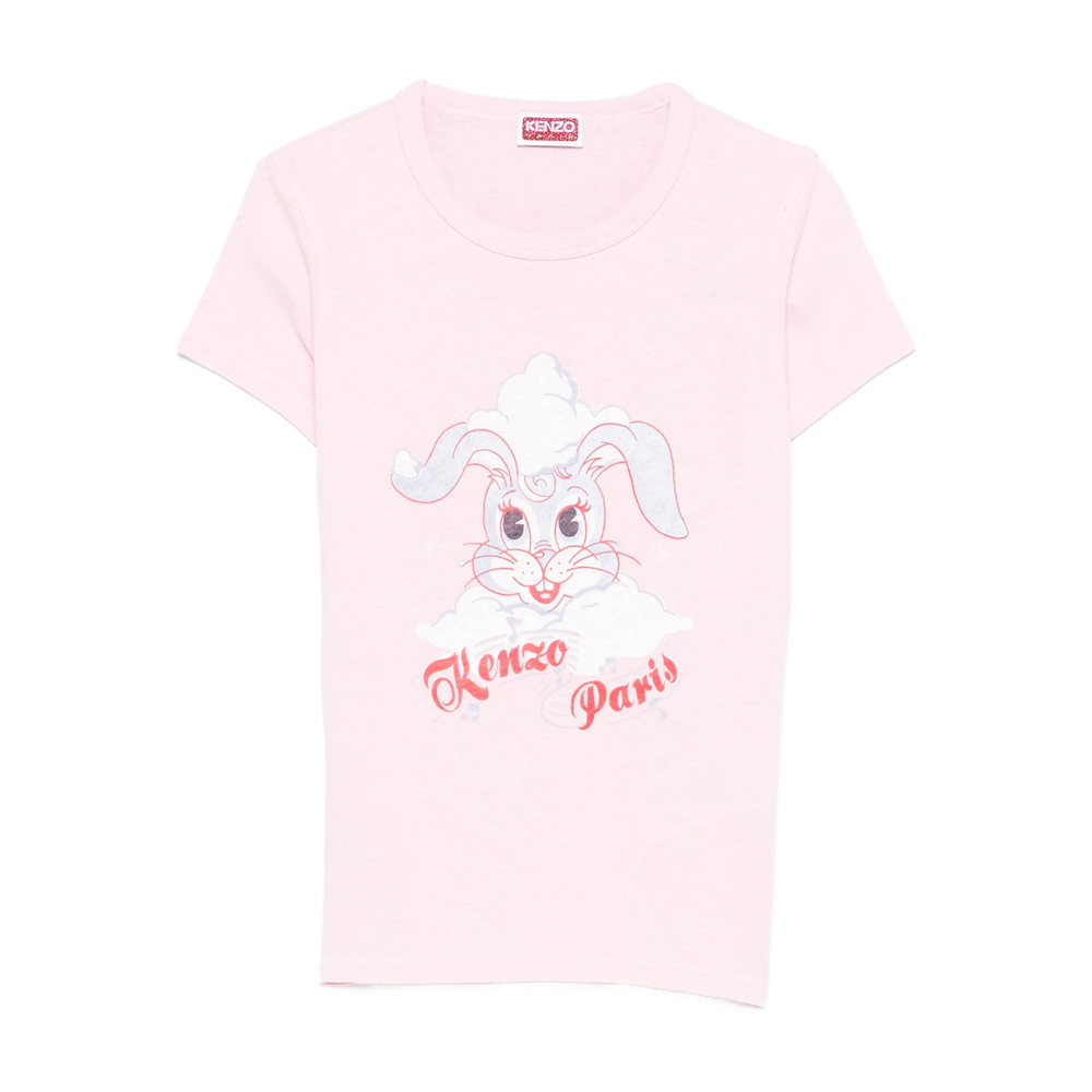 Kenzo Winter Holidays Rabbit-graphic T-shirt