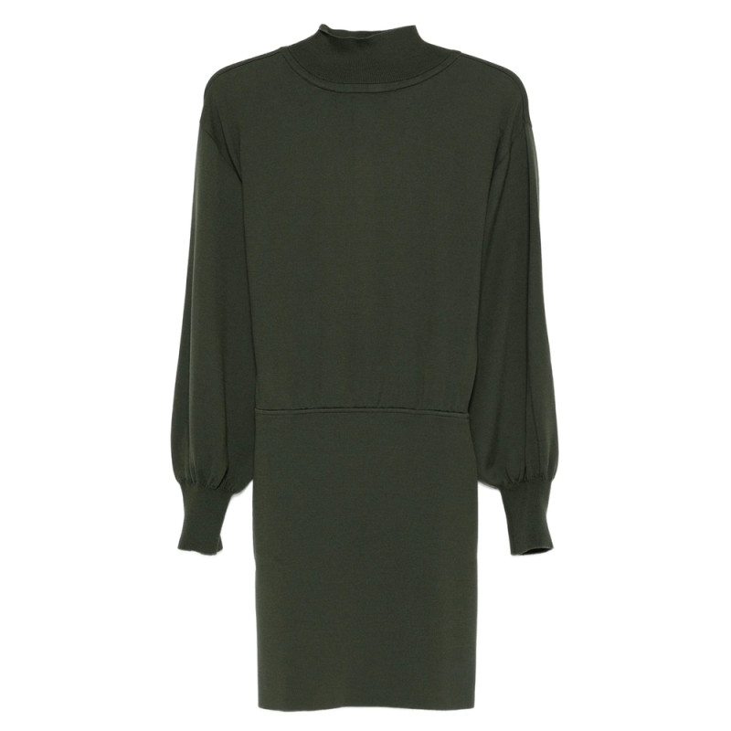 Antonino Valenti High-neck Balloon-sleeve Mini Dress