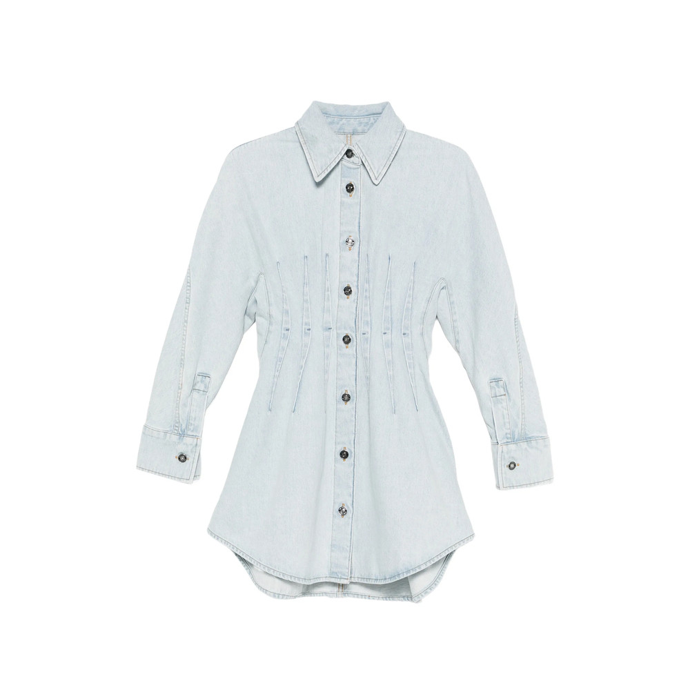 Givenchy Buttoned Midi Denim Dress