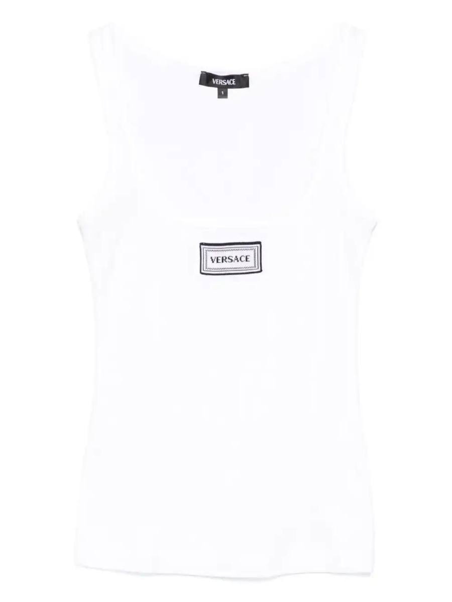 logo-patch tank top
