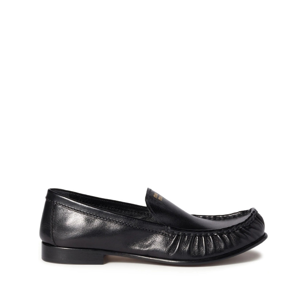 Miu Miu Embossed-logo Loafers