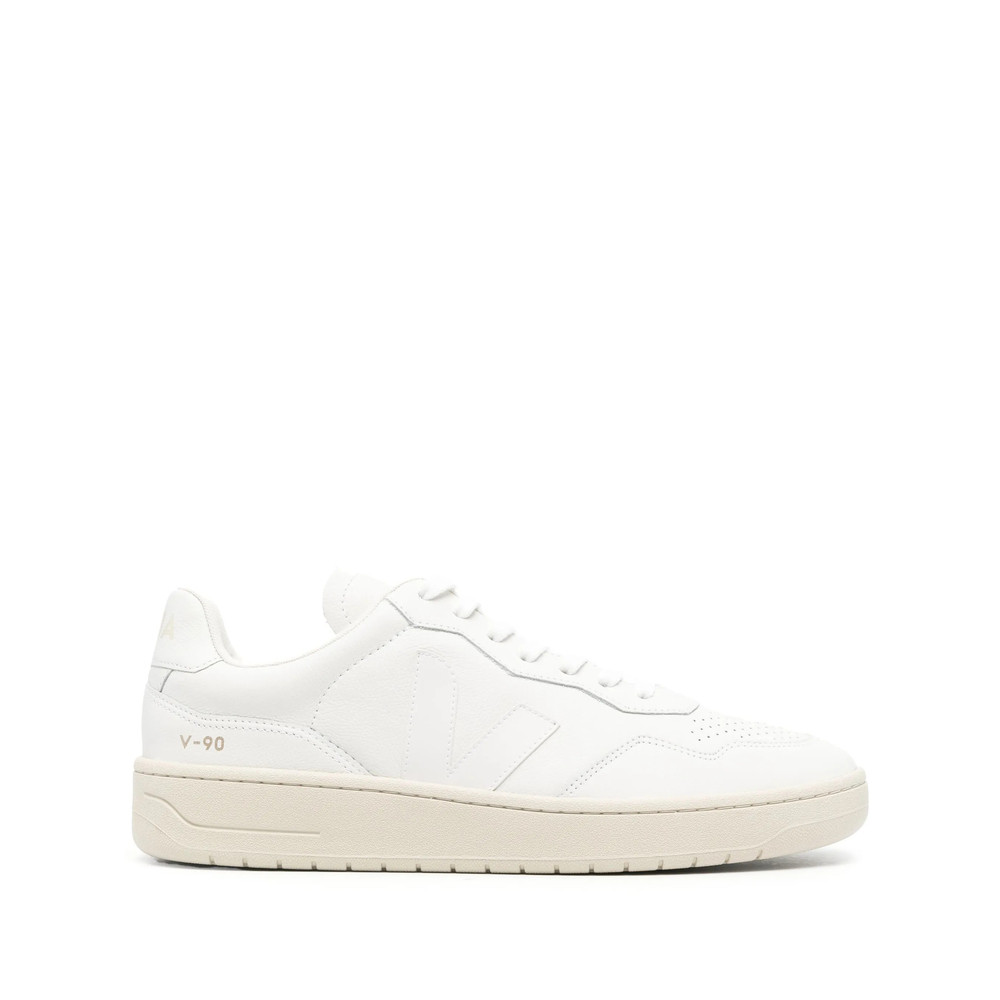 Veja V-90 Leather Sneakers