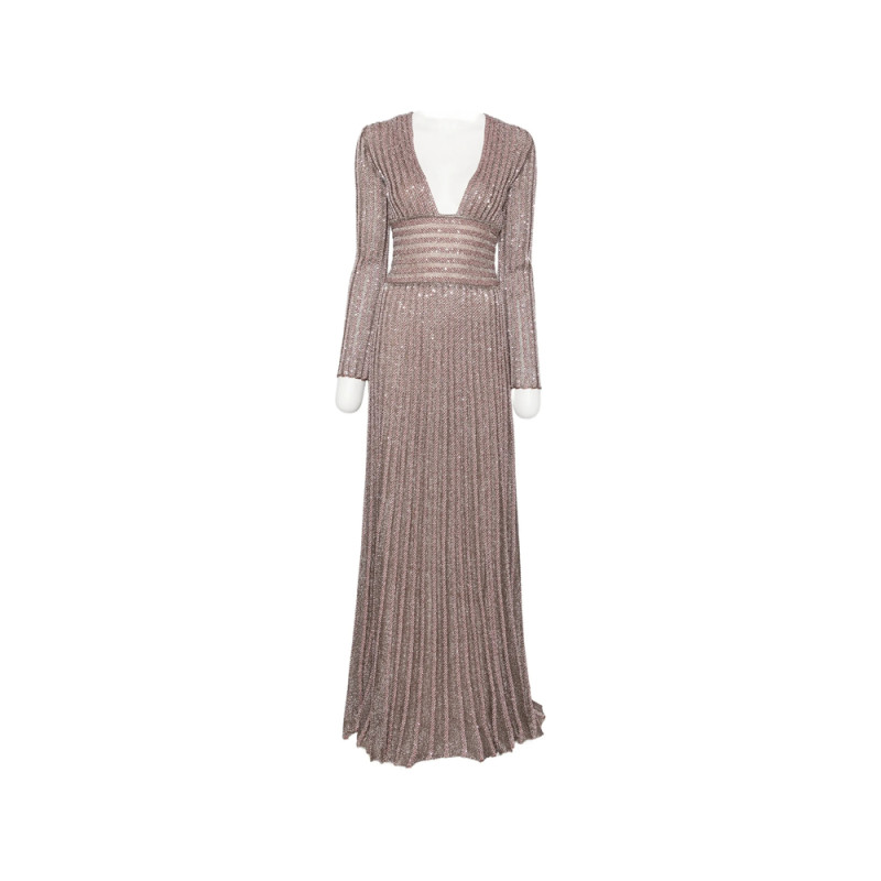 Missoni Sequin-embellished Pleated Maxi Dress