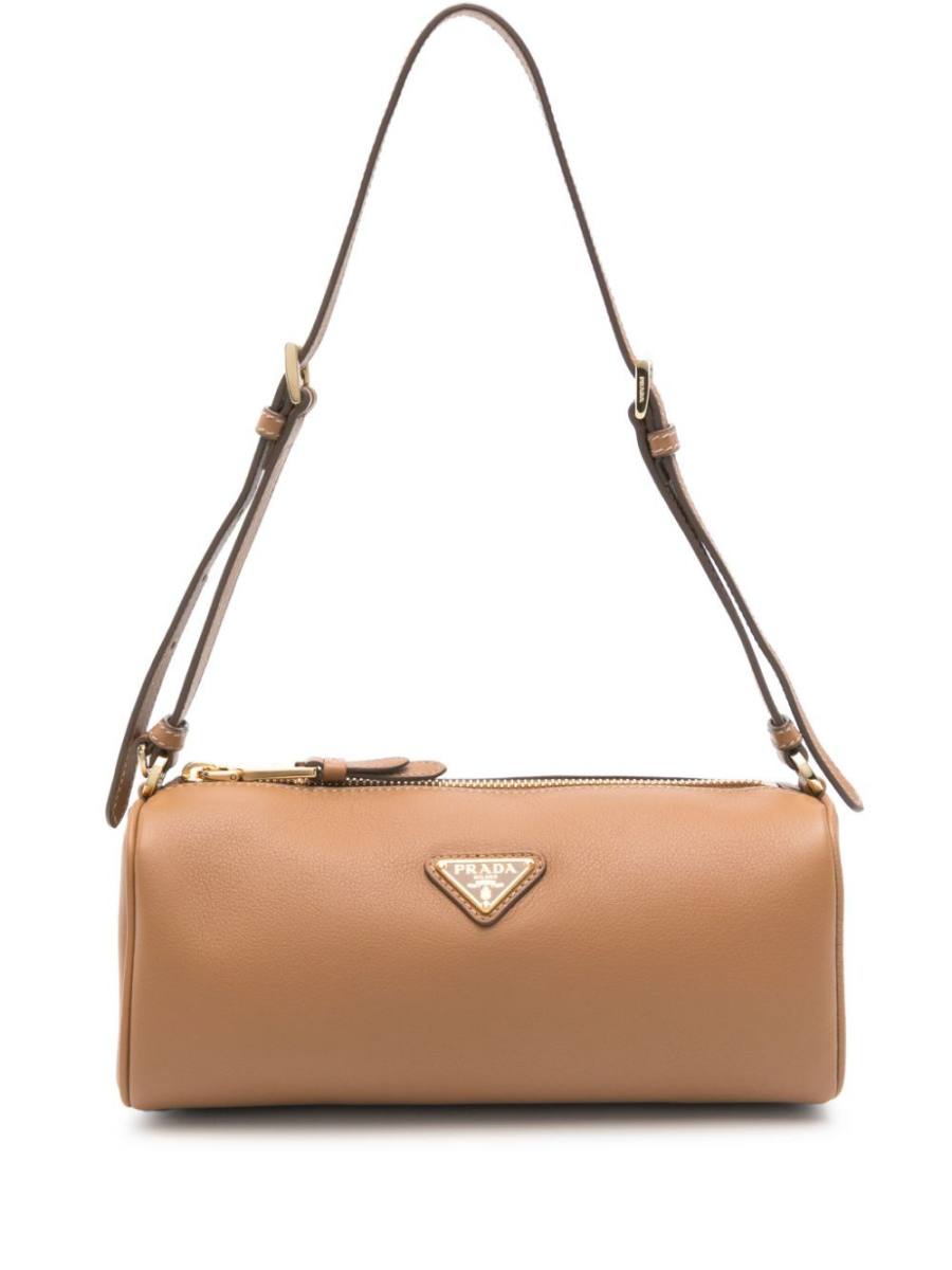 triangle-logo shoulder bag
