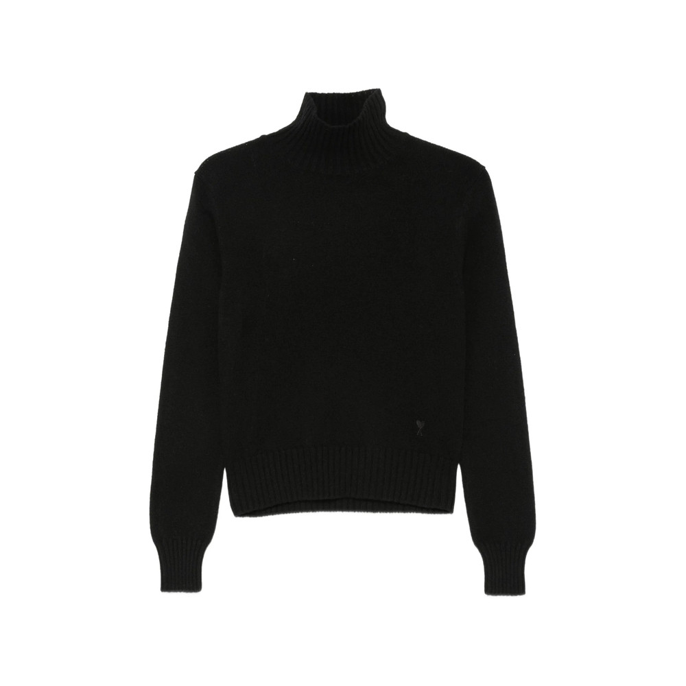 Ami Paris Ami De Coeur Roll-neck Sweater