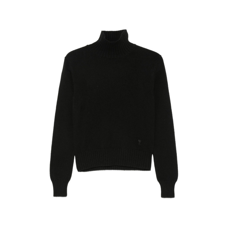 Ami Paris Ami De Coeur Roll-neck Sweater