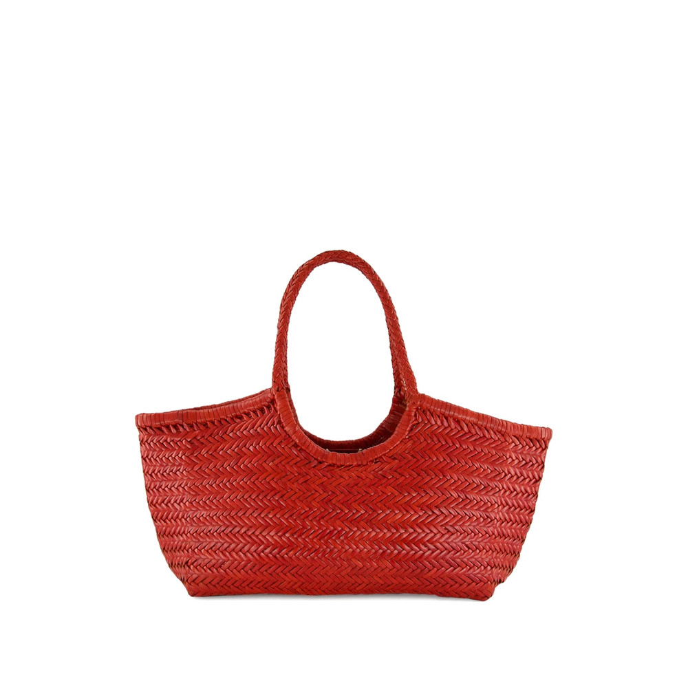 Dragon Diffusion Herringbone Leather Tote Bag