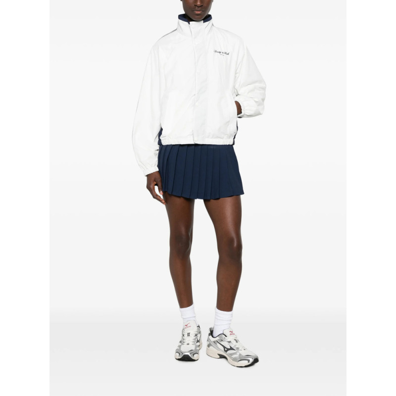 Sporty & Rich Logo-embroidered Colour-block Jacket