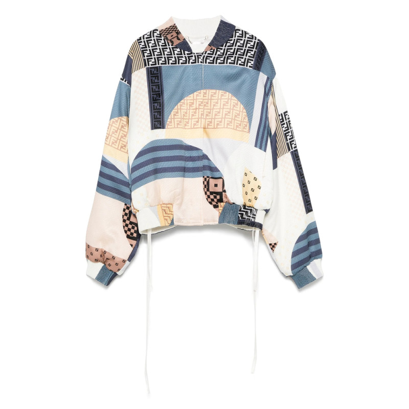 Fendi Reversible Cropped Bomber Jacket