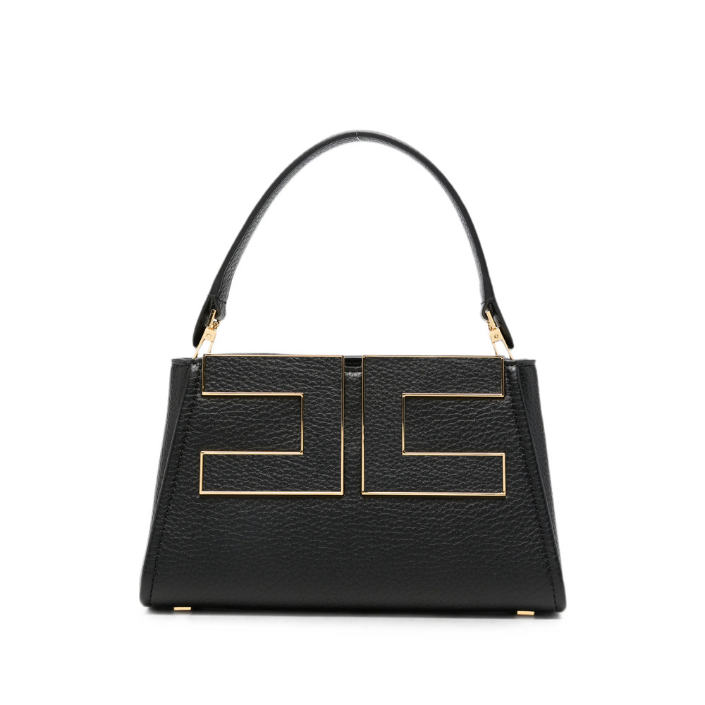 Elisabetta Franchi Logo-plaque Pebbled-effect Tote Bag