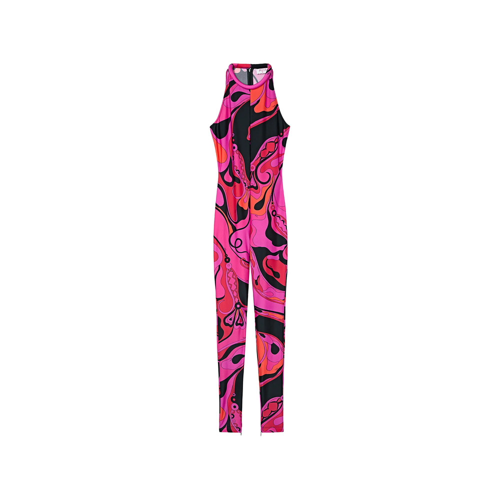 Pucci Orchidee Print Long Jumpsuit