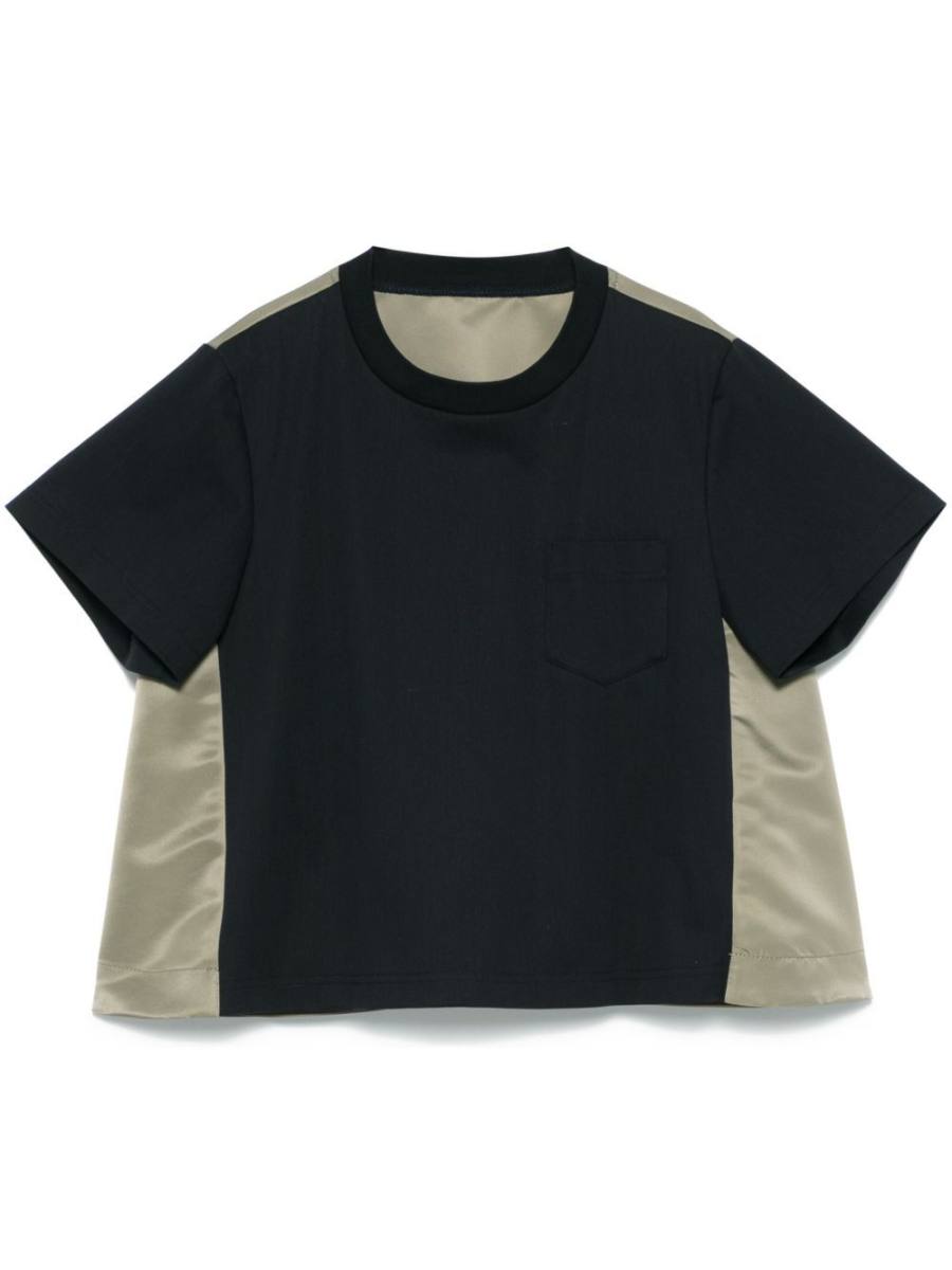 panelled T-shirt