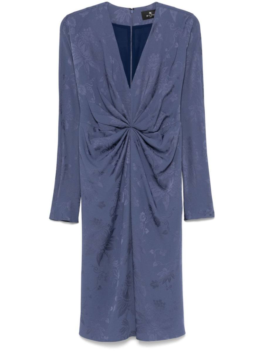 jacquard midi dress