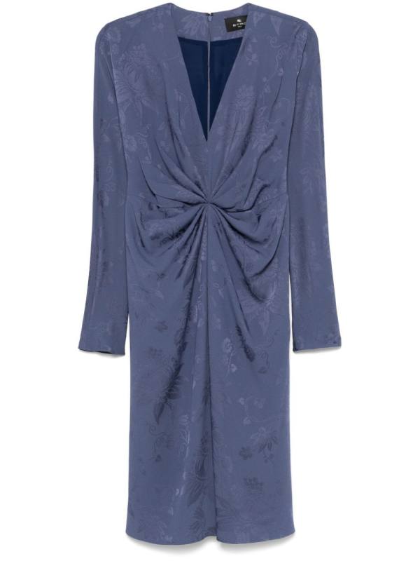 jacquard midi dress
