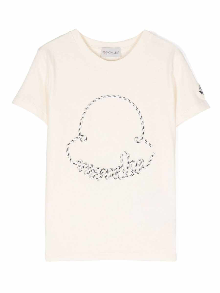 logo-embroidered cotton T-shirt
