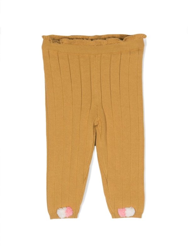 Moldavia pompom-detail cotton leggings