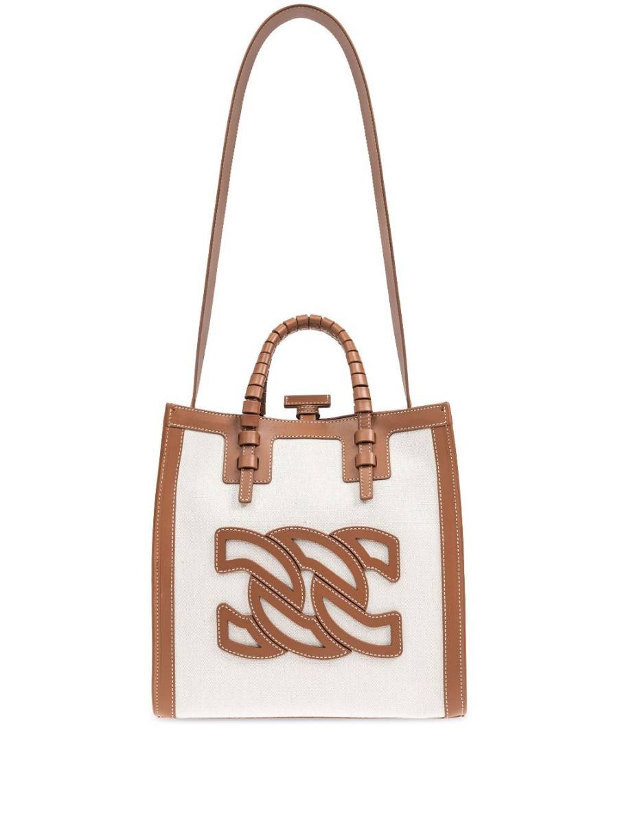 logo-patch tote bag