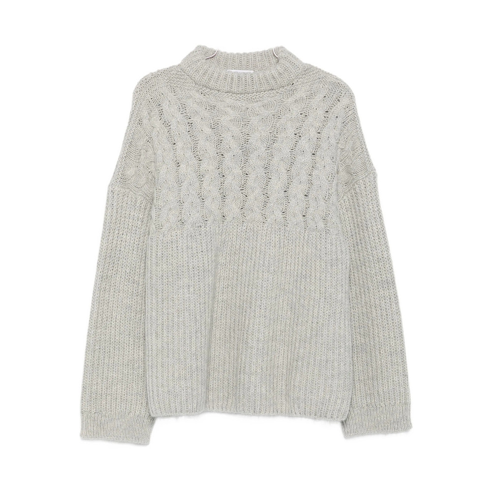 Cecilie Bahnsen Cable-knit Crew-neck Sweater