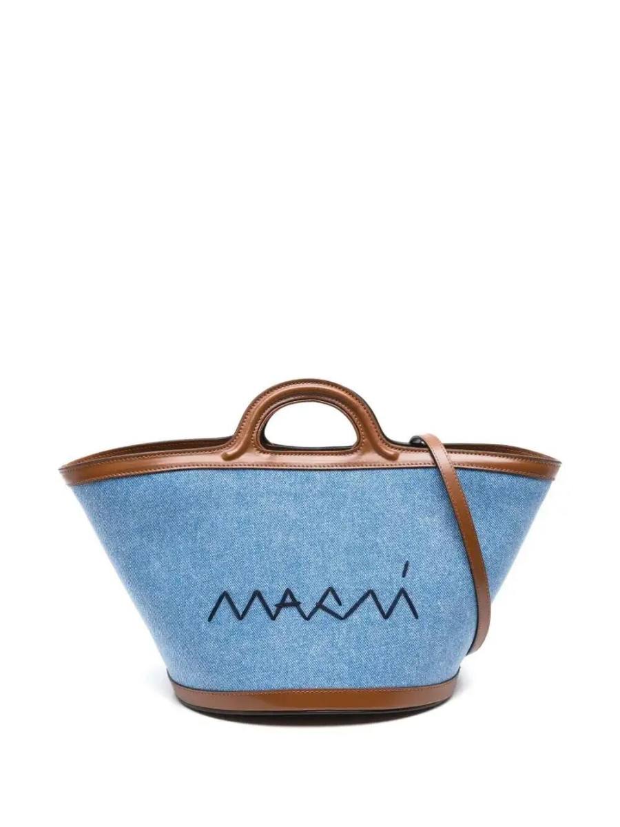 denim bucket bag