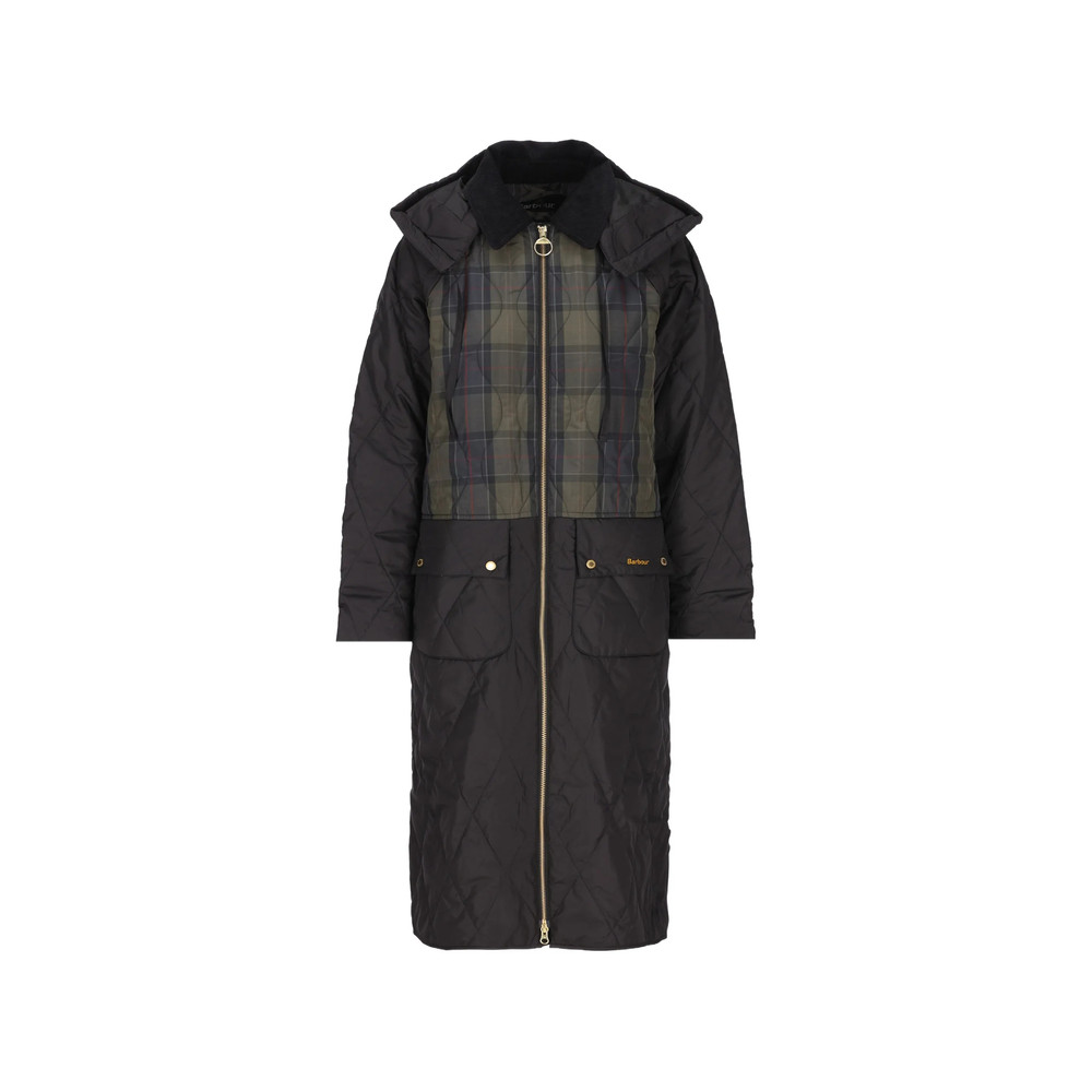 Barbour Osbourne Quilted Tartan-panelled Jacket
