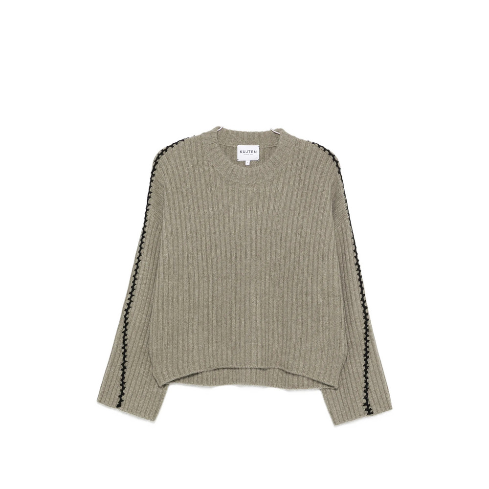 Kujten Ribbed Whipstitch-trim Sweater