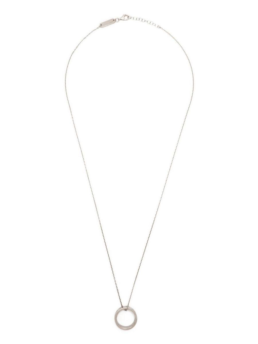 engraved-ring detail necklace
