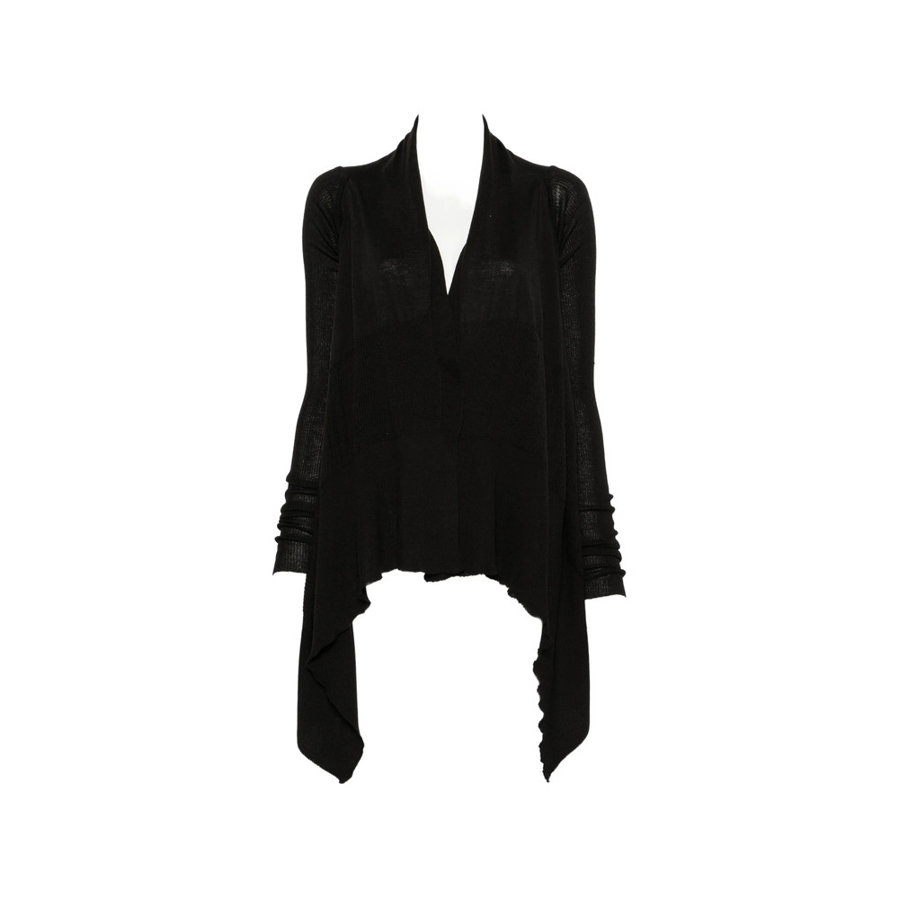 Rick Owens Asymmetric Long-sleeve Cardigan